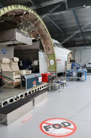 Tronçon de fuselage d'avion